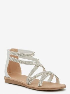 Kelly & Katie Savannah Sandal in Silver Metallic, Sz. 2
